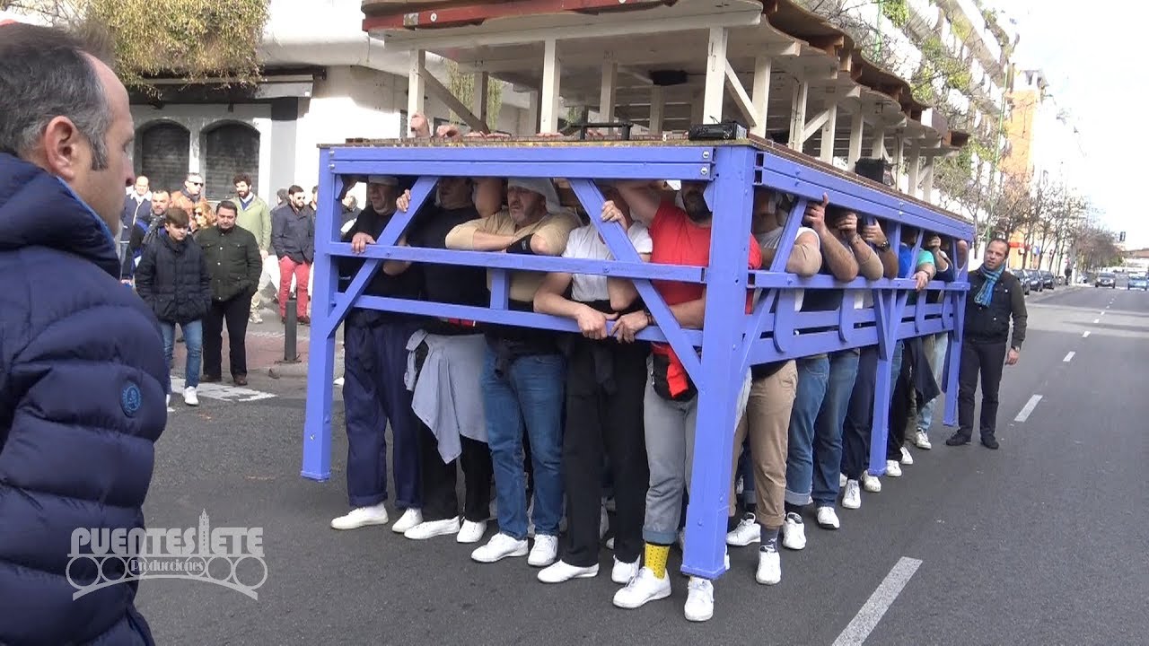 Primer Ensayo Costaleros Presentación de San Benito 2018. Cuadrillas Alta y Baja.