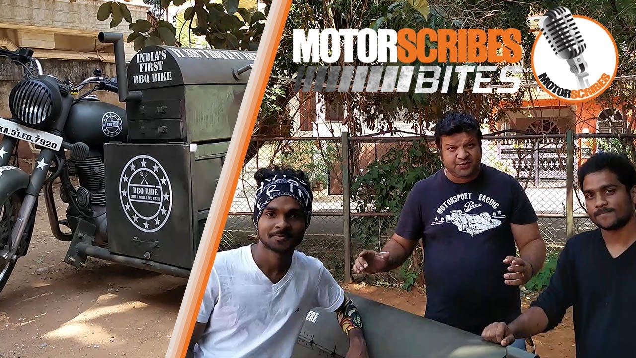 Royal Enfield Bullet Modified with BBQ Side Car | MotorScribes