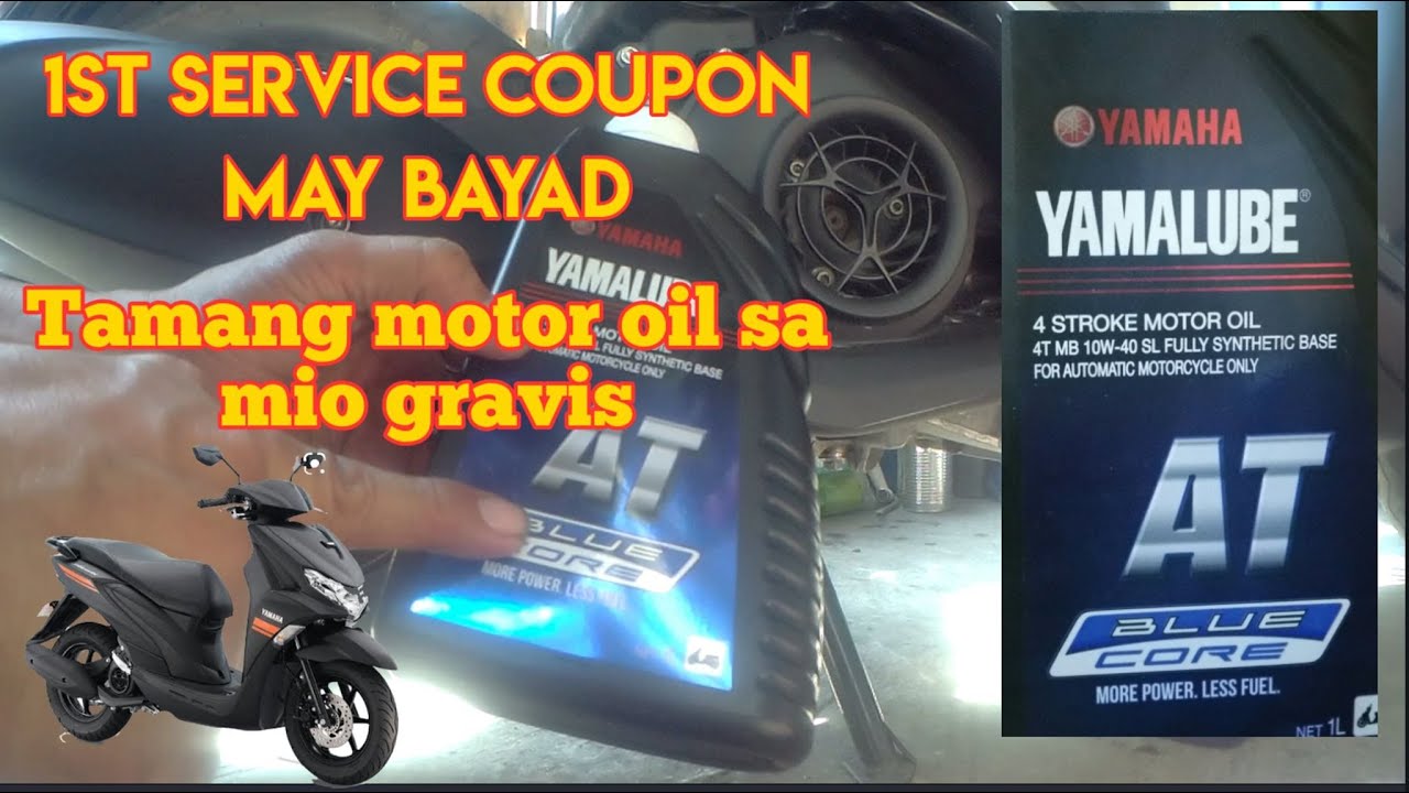 YAMAHA MIO GRAVIS FIRST CHANGE OIL (may bayad)