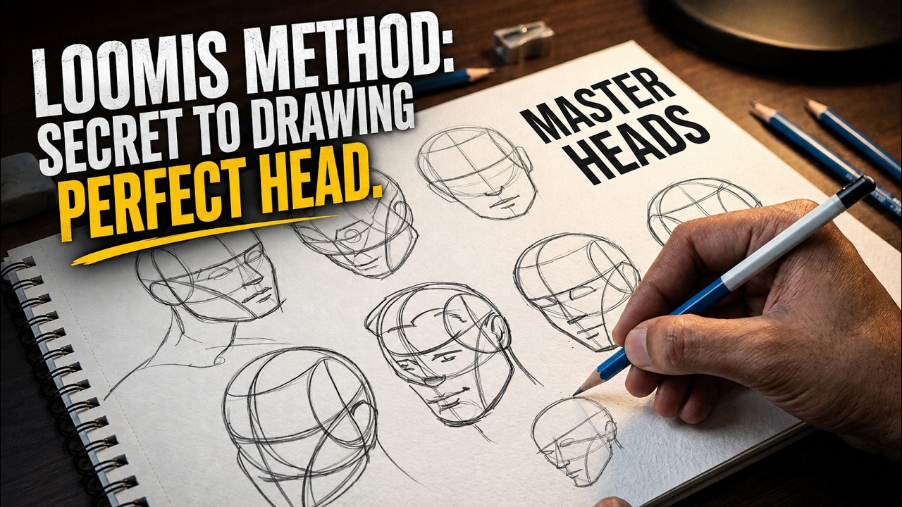 Discover The SECRET to Drawing Perfect Heads with Andrew Loomis Method