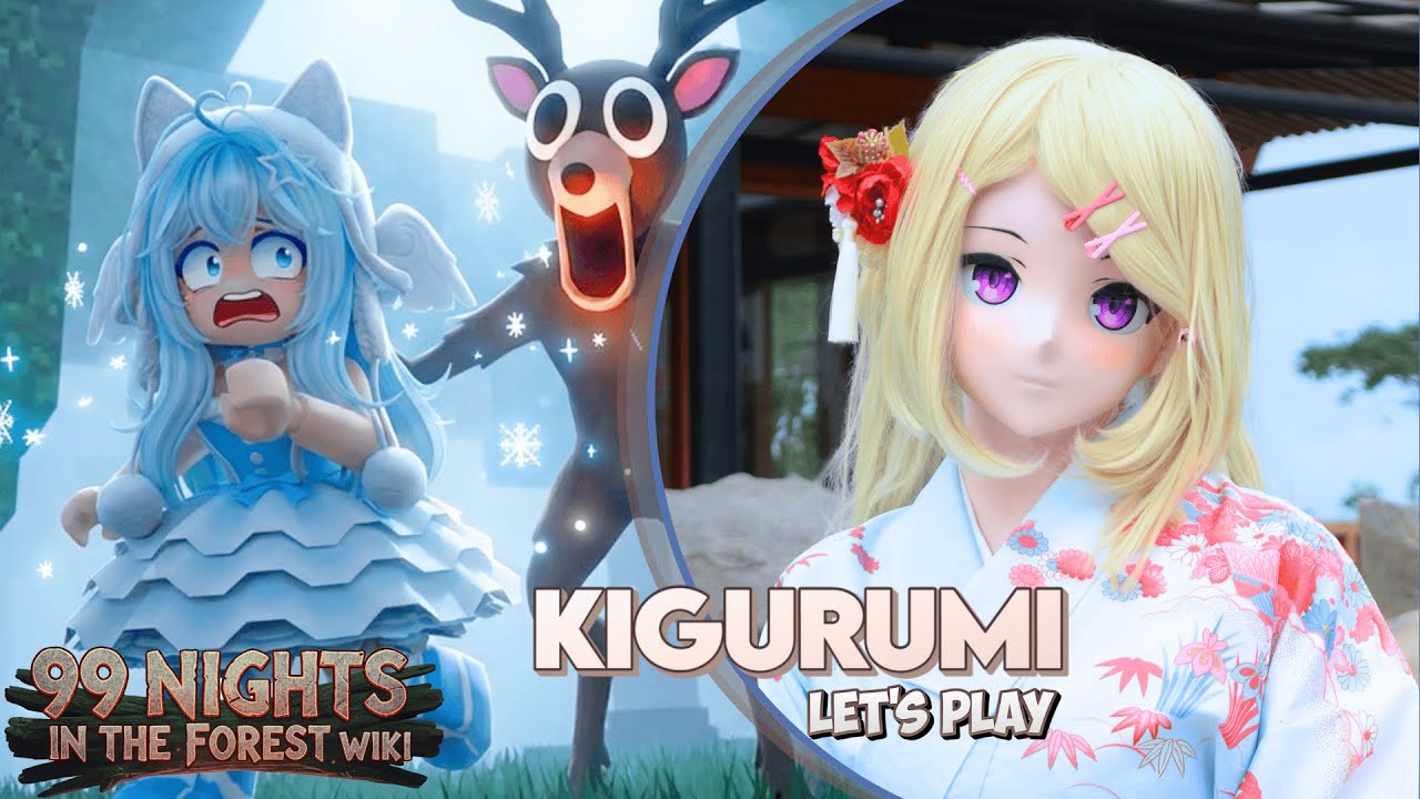 THE MOST POPULAR SURVIVAL HORROR GAME IN ROBLOX! Kigurumi Plays 99 NIGHTS IN THE FOREST!