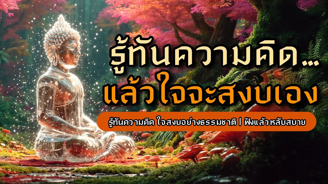 รู้ทันความคิด...แล้วใจจะสงบเอง l ธรรมะก่อนนอนเพื่อความสงบ l หลับตาฟังธรรม EP.91