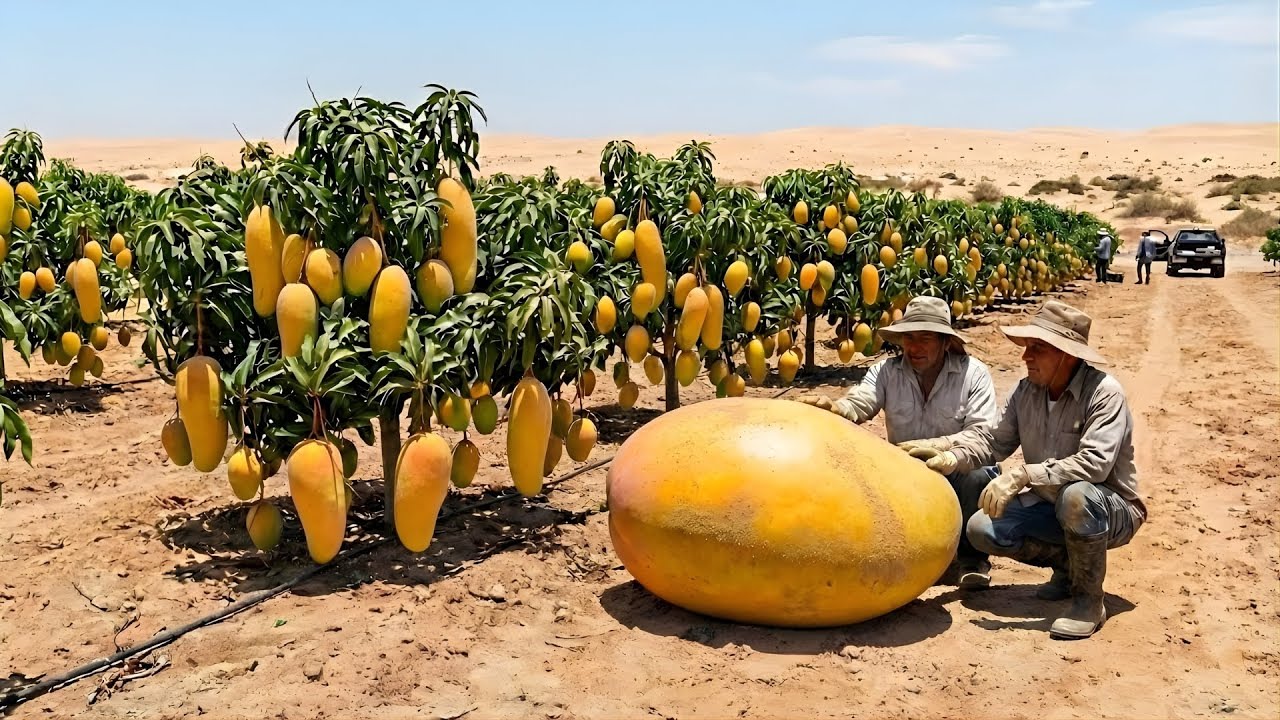 Unbelievable! Mangoes Grown in the Desert — From Harsh Sand to a Modern Mango Ice Cream Factory