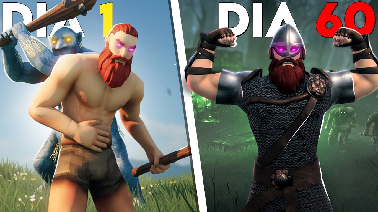 Passei 60 DIAS no Valheim com MODS! (uma experiência única...)