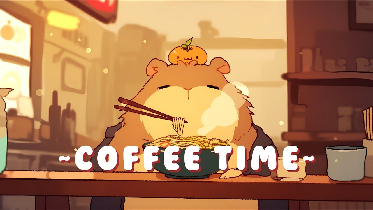 [Long Session] Capybara Chill Radio - Study & Chill Music Mix ~ Gentle Feelings ~ 🦫 🌙 📖