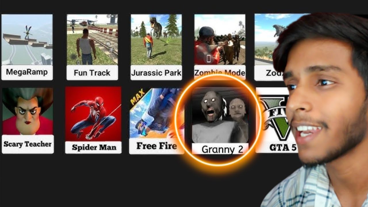 Franklin play granny mod in Indian bike driving 3d | new update mod