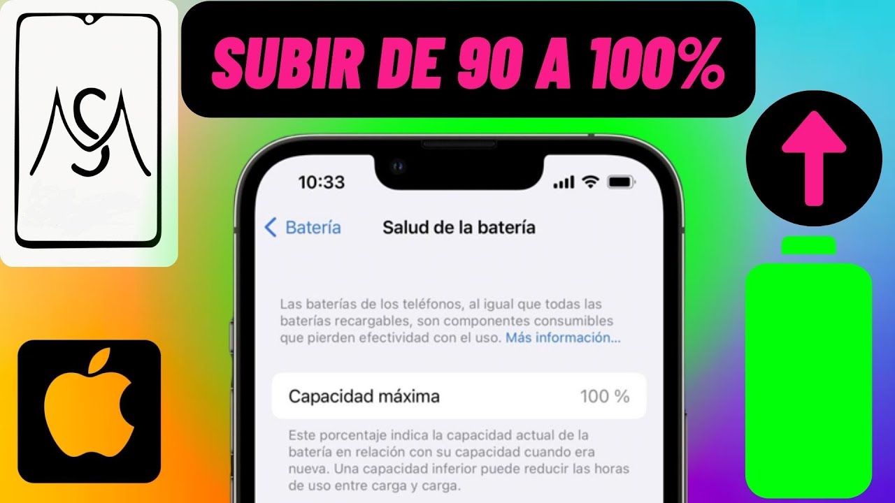 ¿Cómo SUBIR LA VIDA DE LA BATERIA DEL IPHONE ? 📱🔋💯¿ES POSIBLE ? #iphone #bateria #batteryhealth