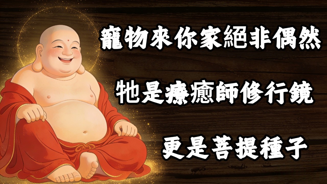 寵物来到你家絕非偶然，佛法裡五個真實因緣，原來牠是你的療癒師、修行鏡、菩提種子！#佛學智慧 #修行 #心靈修行 #當下修行 #生命意義