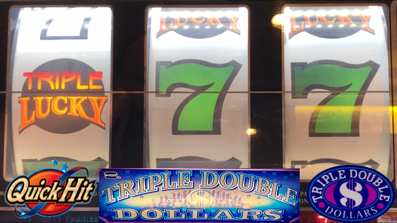 Flaming 777 + Triple Double Dollars + 5x 10x Quick Hits + Triple Double Lucky 7's slots!