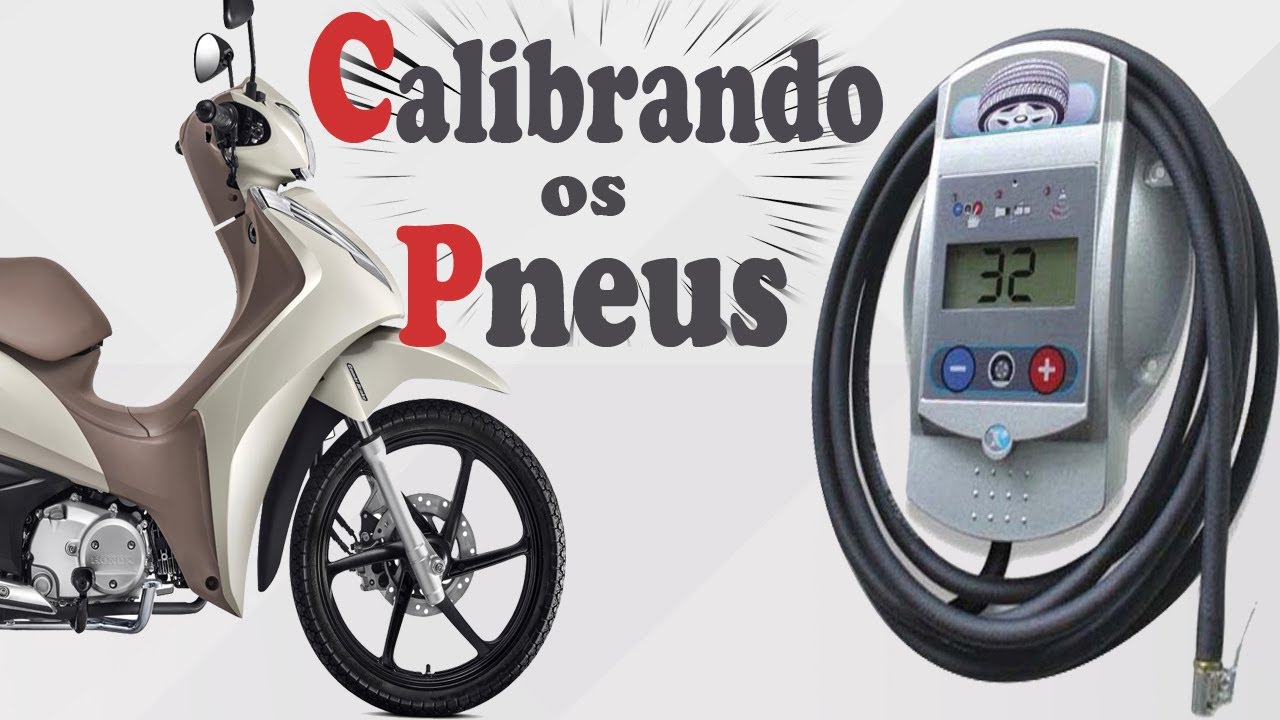 Como calibrar os pneus da Honda Biz? Super fácil!!!