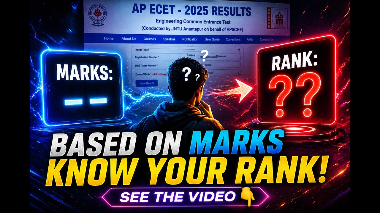 BASED ON MARKS  KNOW YOUR ECET 2026 RANK LIVE | Rank Predictor