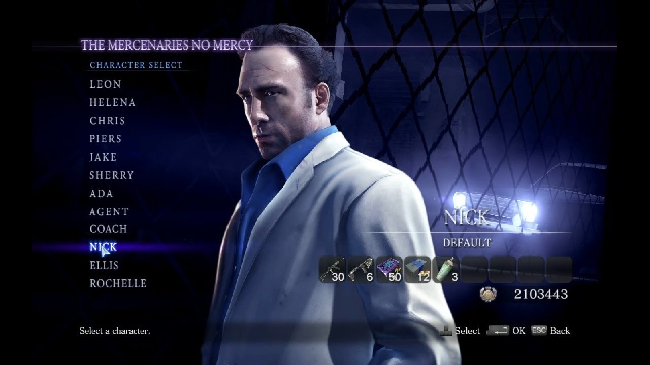 Resident Evil 6 / Left 4 Dead Crossover The Mercenaries No Mercy Gameplay Nick (Solo)