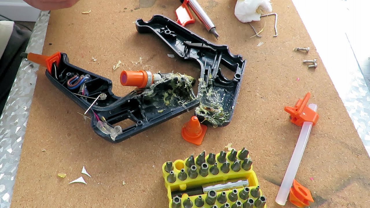 Teardown and fix my hot glue gun