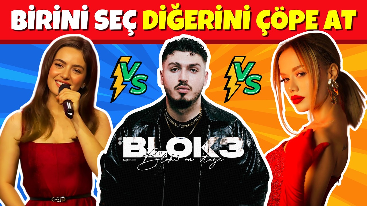 Bir ŞARKIYI Seç ❤️ Diğeri ÇÖPE 🎵 Popüler Şarkılardan Hangisini Seçersin? | Müzik Testi