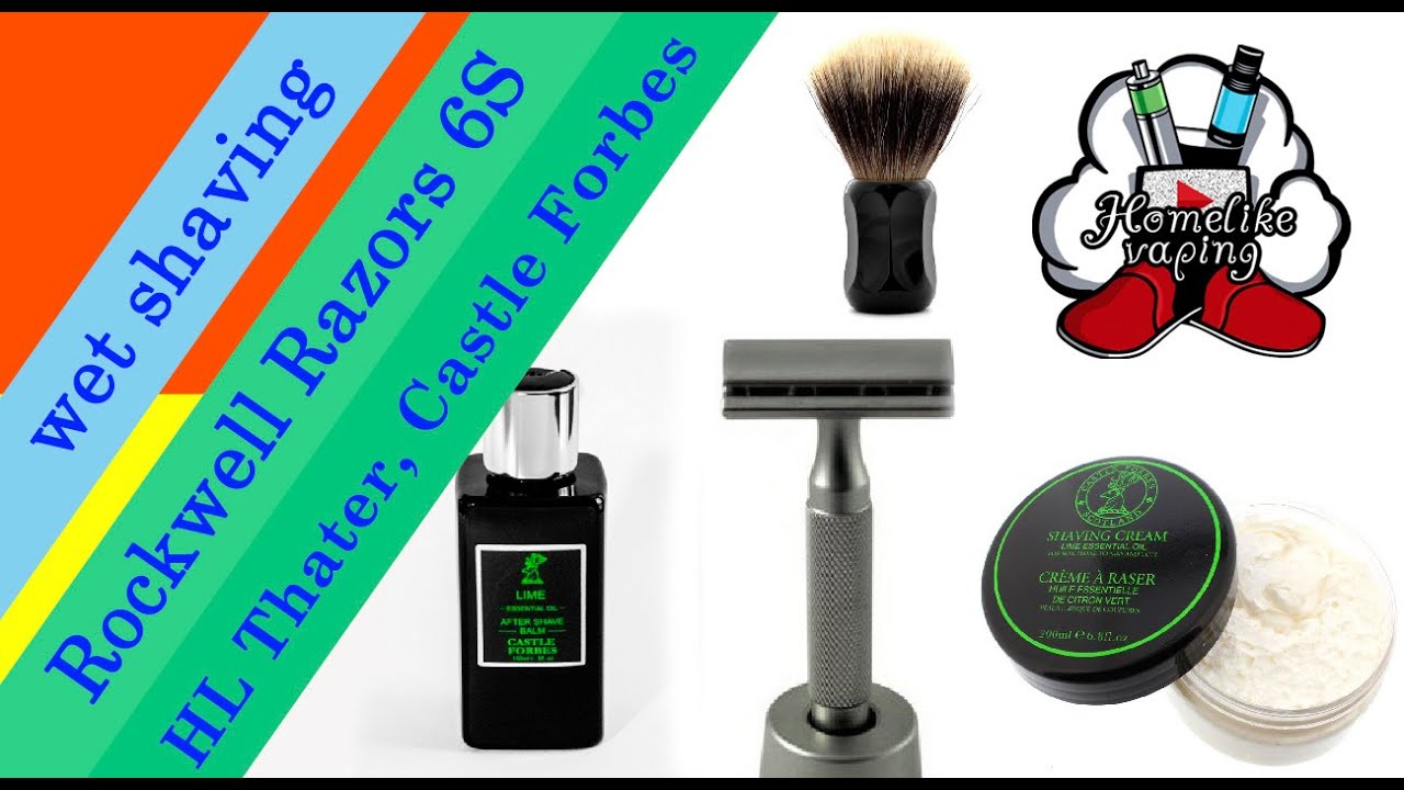 Rockwell Razors 6S обзор. HL Thater Black 2 Band Fan, Castle Forbes Lime | Бритьё с HomeLike Shaving