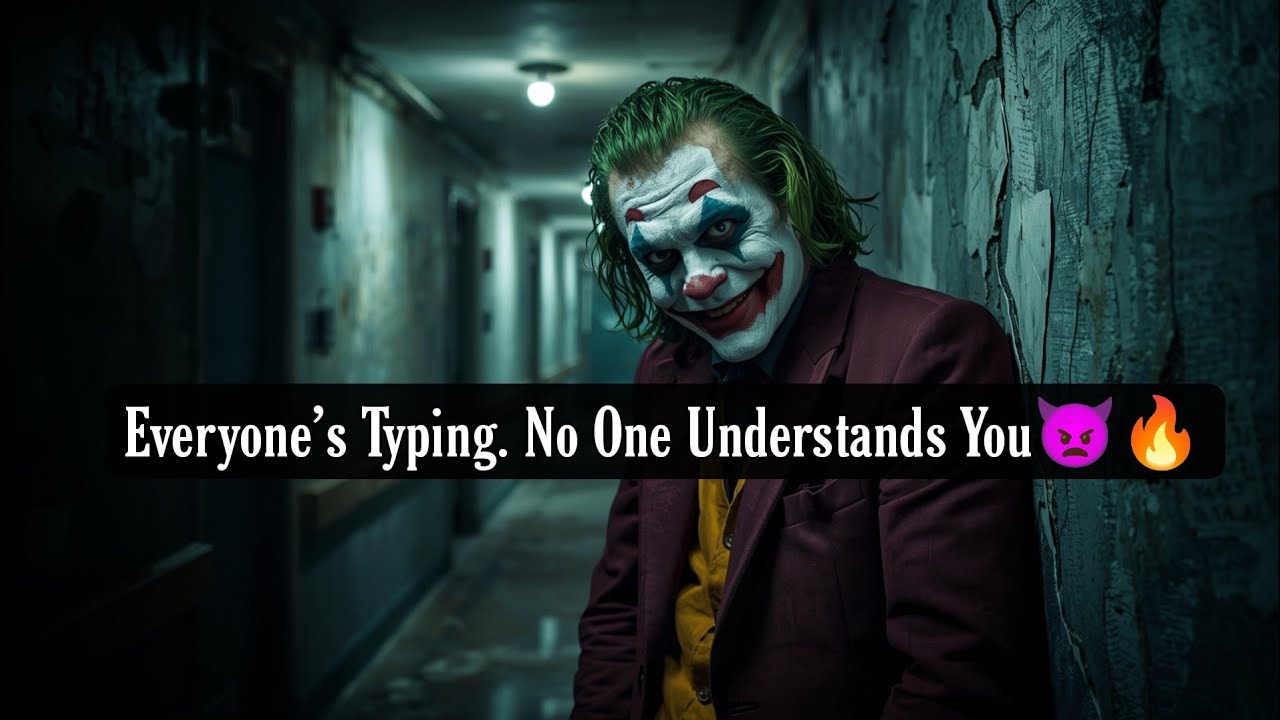 THEIR GROUP CHAT IS FULL OF YOU AND They Still Couldn’t Figure You Out Joker Speech Dark Motivation