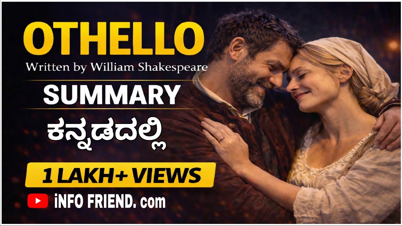 Othello | William Shakespeare | Kannada | Othello  summary in Kannada