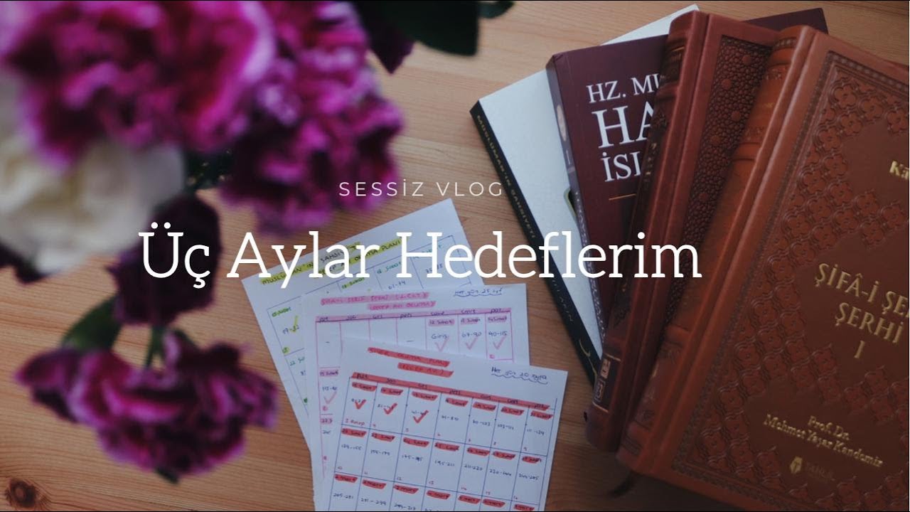 Üç Aylar Hedeflerim // Okuma planı oluşturma // sessiz vlog