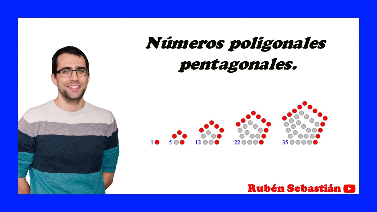 NÚMEROS POLIGONALES PENTAGONALES. Explicación y  FÓRMULA.