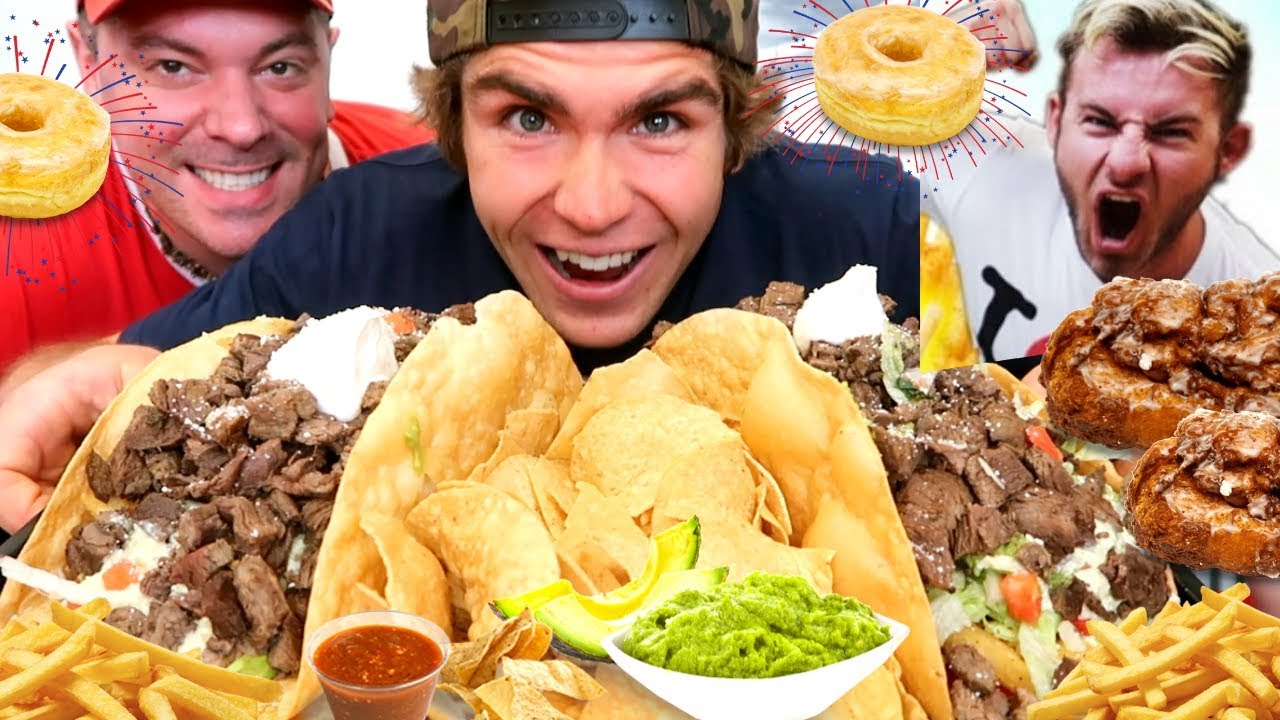 GIANT CALIFORNIA TACOS CHALLENGE при участии Рэнди Сантела и Эрика Электрика + пончики