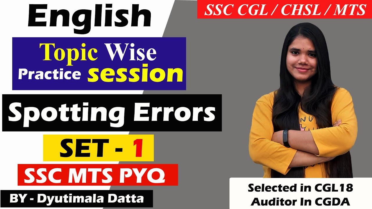 MTS ENGLISH PREPARATION | ERROR DETECTION | MTS ENGLISH PREVIOUS PAPER | SET 1