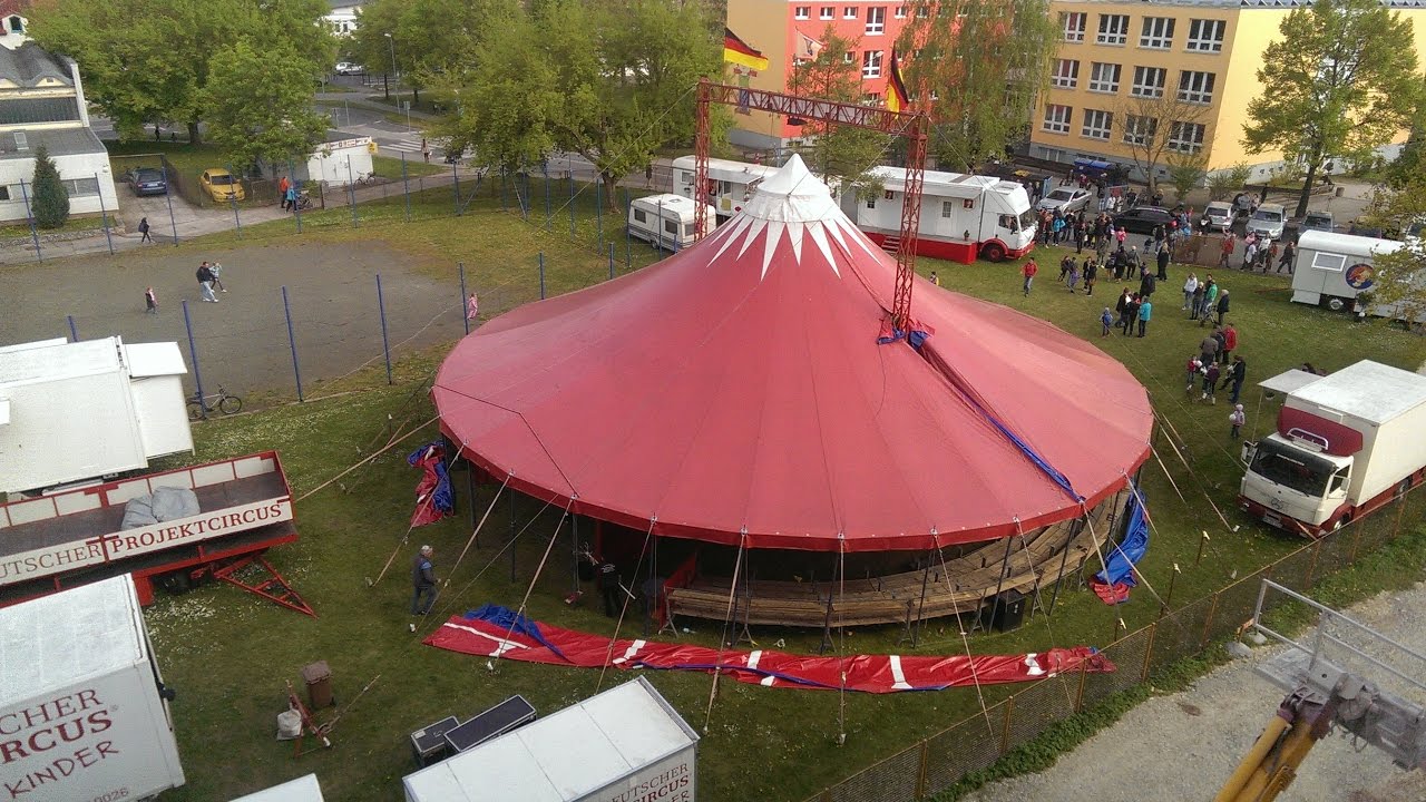 Abbau und Abreise 1.Ostdeutscher Projektzirkus Alfred Sperlich in Mühlhausen/Thr. 2017
