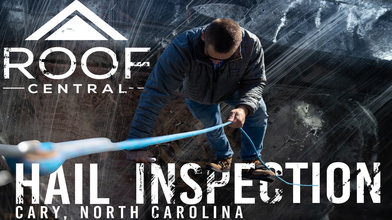 Hail damage Roof Inspection in Cary, NC by Roof Central