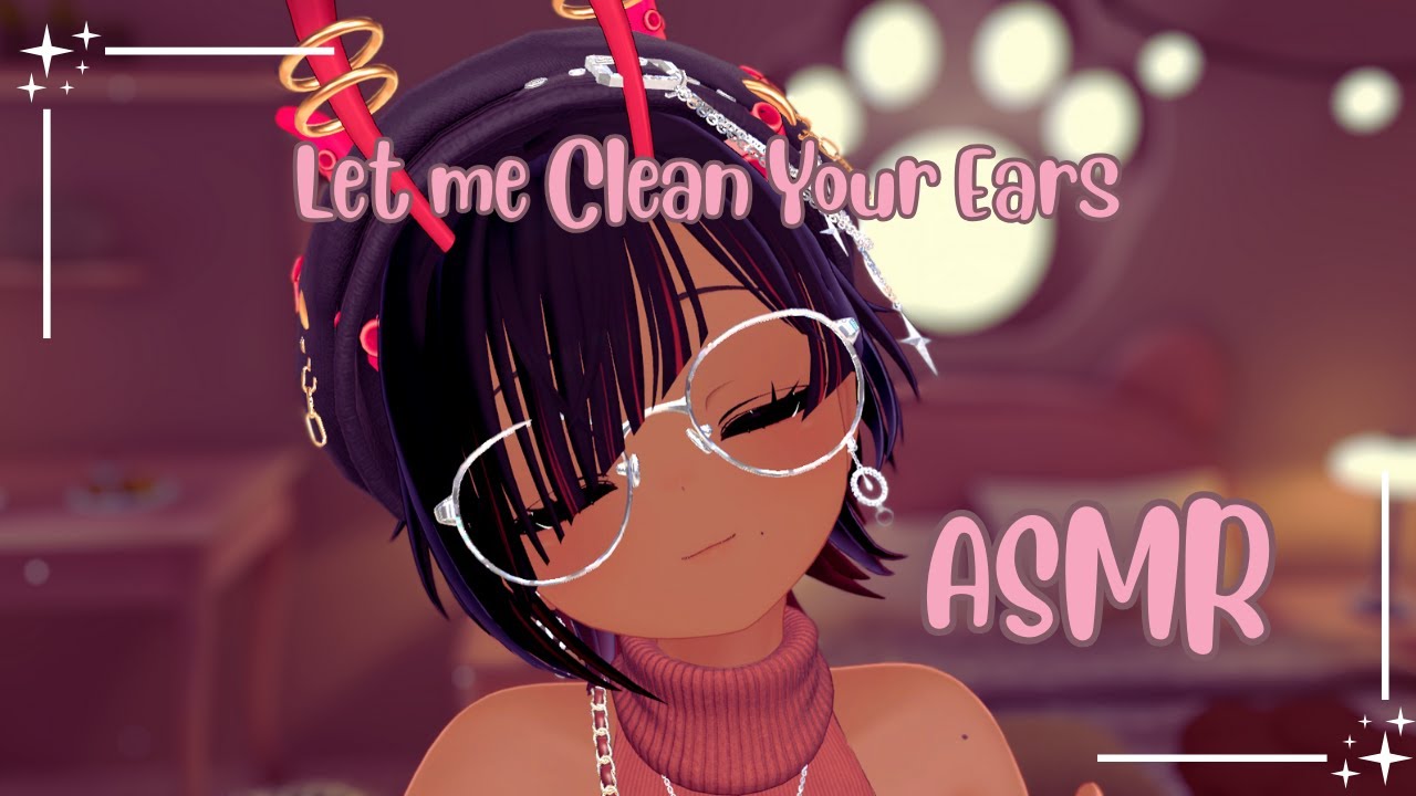 [ASMR] CUTE VTUBER CLEANS YOUR EARS -  SOFT WHISPERING