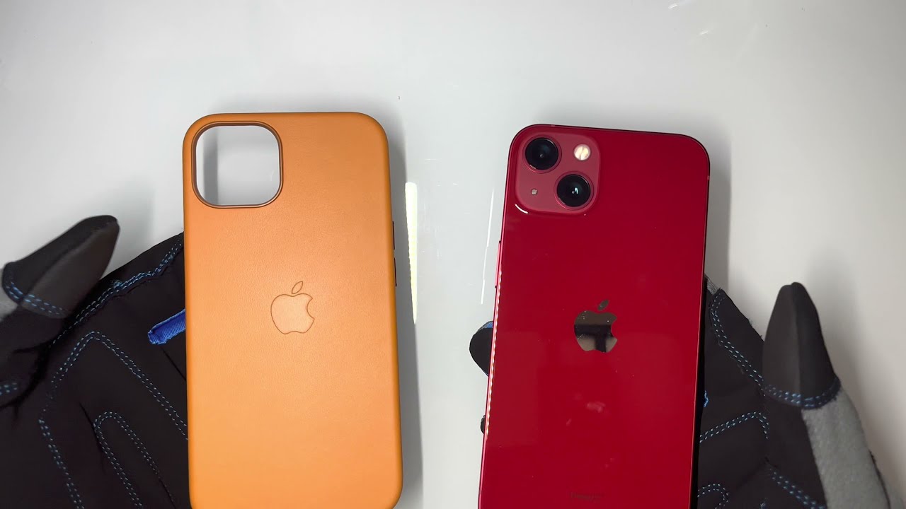 iPhone 13 Golden Brown Leather Case