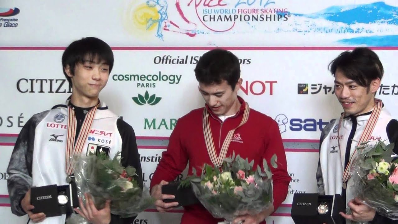 Small Medal Ceremony Worlds 2012 (Men)