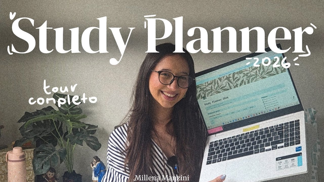 Tudo sobre a melhor ferramenta para o seu estudo em 2026 | Tour pelo Study Planner (Notion) 🧭✨ Mi36
