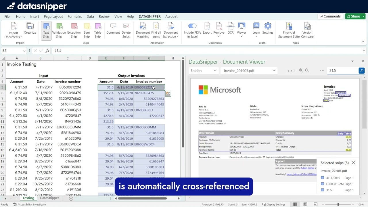 Busy Season Audit Hack: Automate Document Matching in Excel | DataSnipper