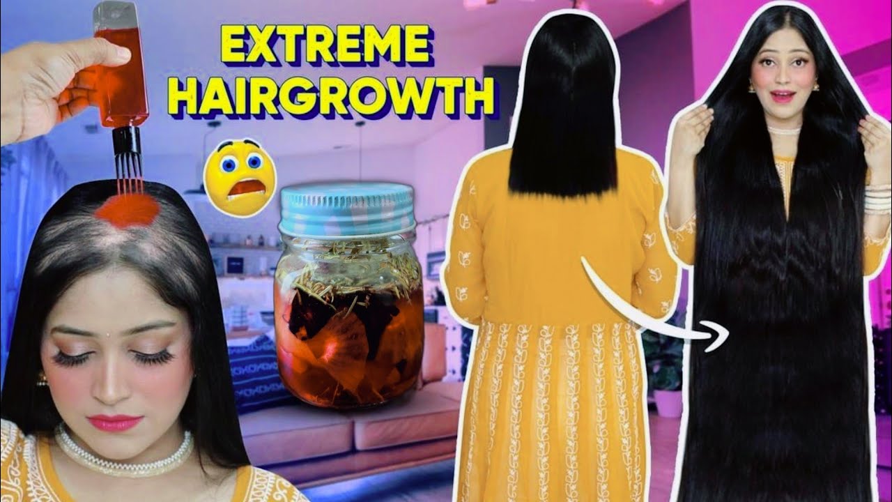 This Ayurvedic Trick Turned my Bald Hair into Massive Hairgrowth | 24 Hours FullDay Haircare Routine