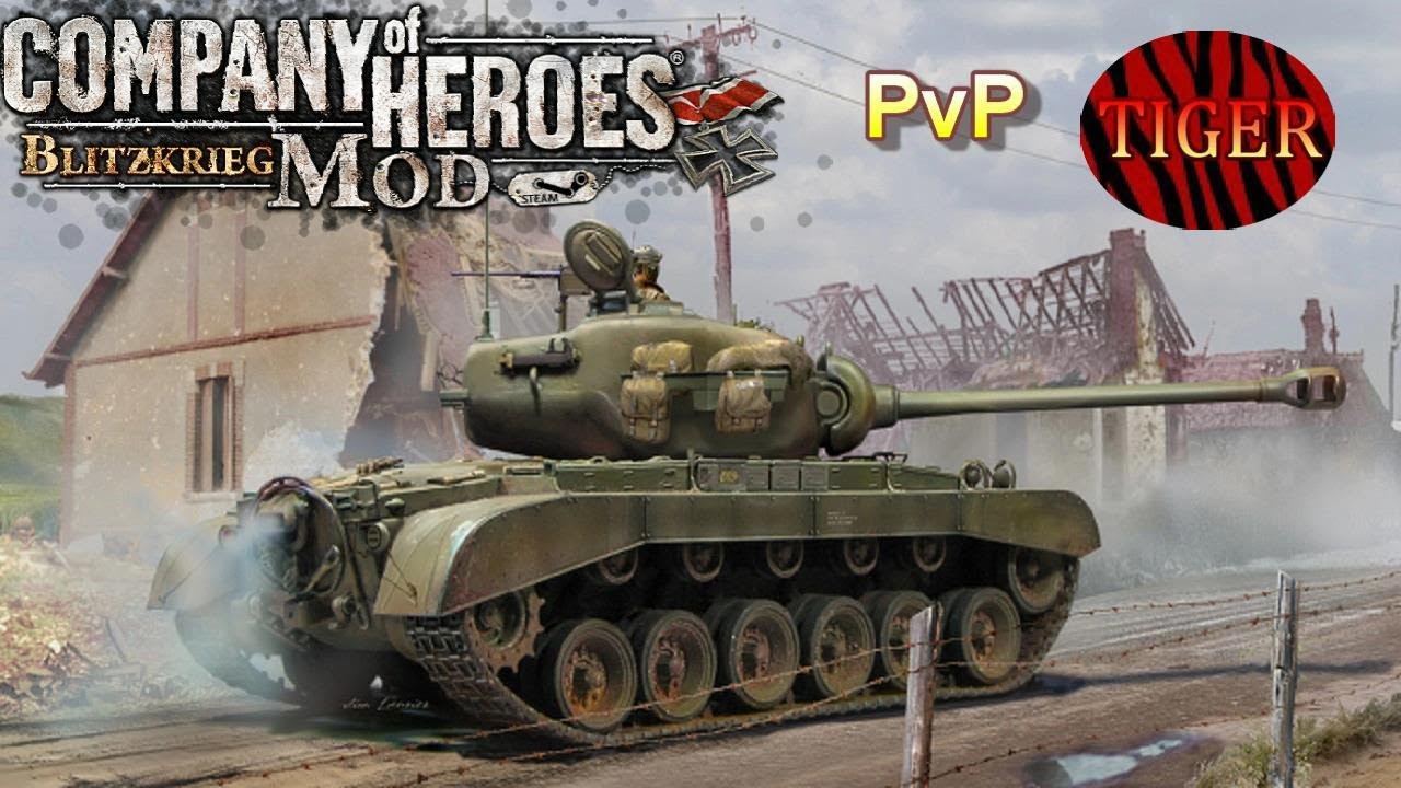 CoH Blitzkrieg Mod PvP _ Pershing on a Killing Spree