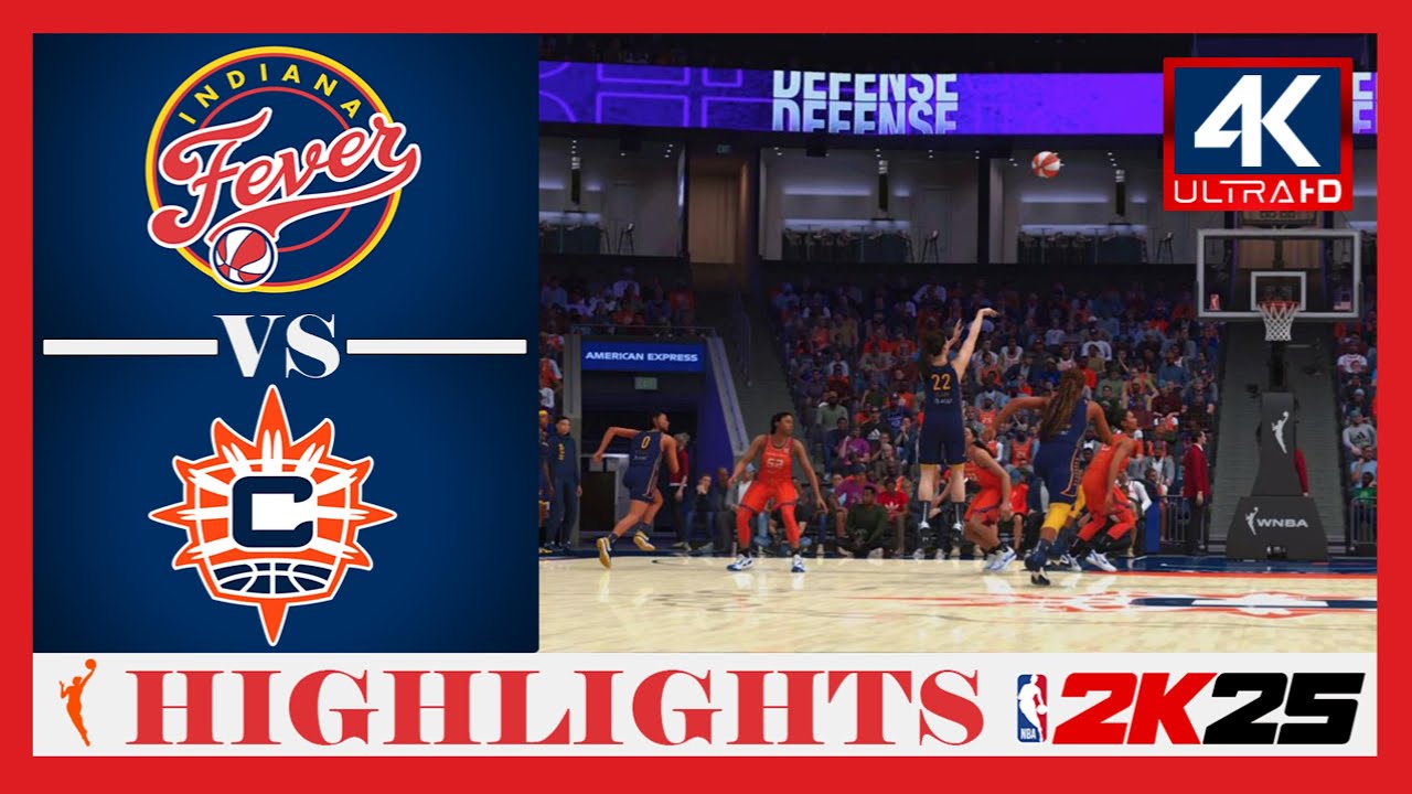 NBA 2K25 (WNBA) | Indiana Fever vs Connecticut Sun | Full Game Highlights (PS5) (4K 60FPS)