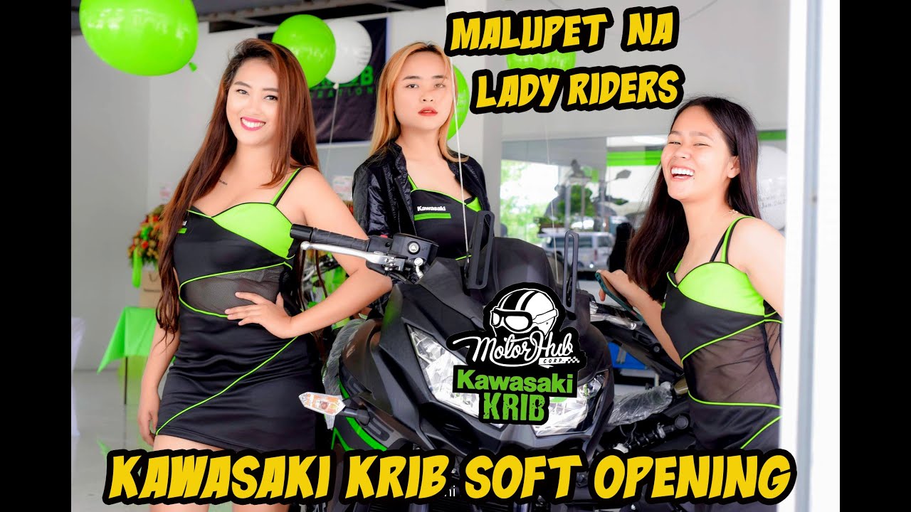 Hot Biker Girls on Super Bikes | Kawasaki Krib Soft Opening | Motorhub