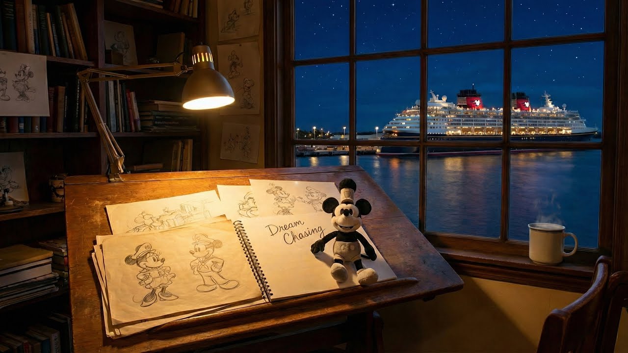 Disney Cruise at Port 🎷 | Big Band Jazz Soundscape for Relaxing, Studying & Productivity