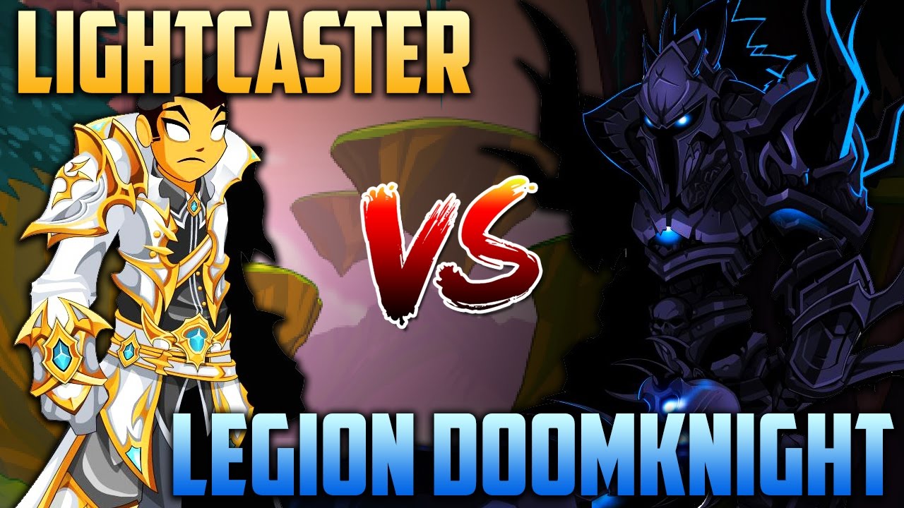 LIGHTCASTER vs LEGION DOOMKNIGHT - Soloing (AQW Class Comparison)