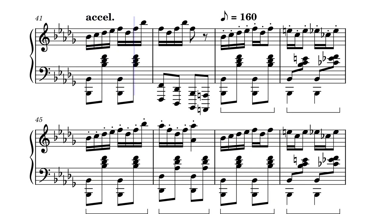 In The Hall of The Mountain King – Edvard Grieg , but it sounds flat.