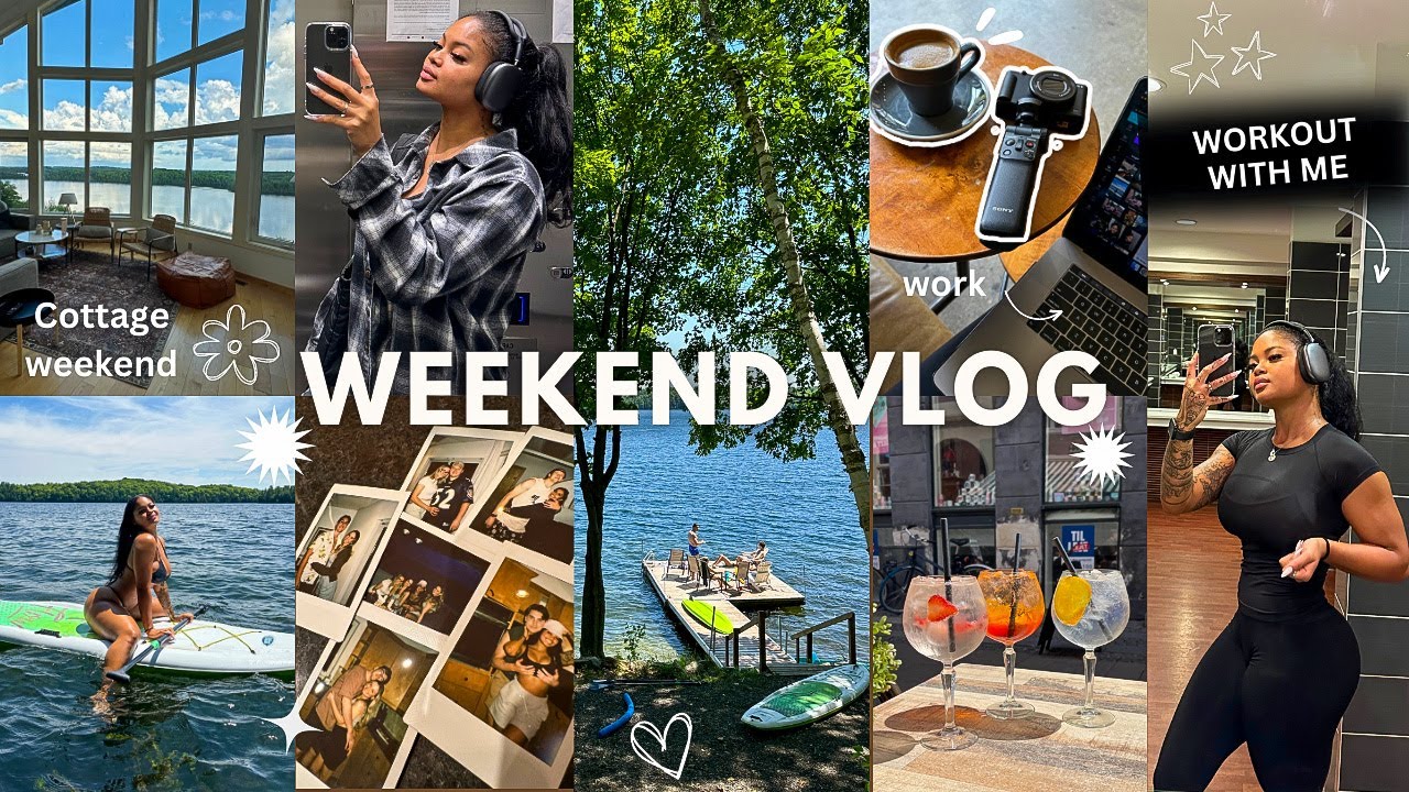 VLOG: COTTAGE WEEKEND, FULL BODY WORKOUT WITH ME + BITS OF LIFE