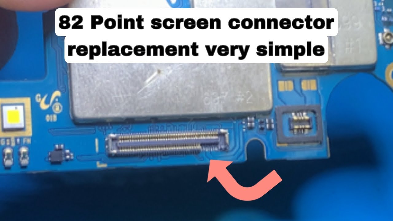 Samsung 82 points screen connectors replacement very simple