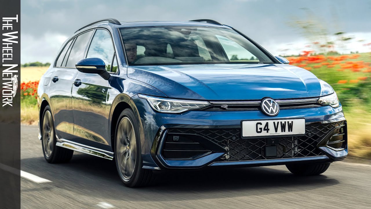 2025 Volkswagen Golf Estate R-Line 1.5 eTSI | Anemone Blue | Driving, Interior, Exterior (UK Spec)