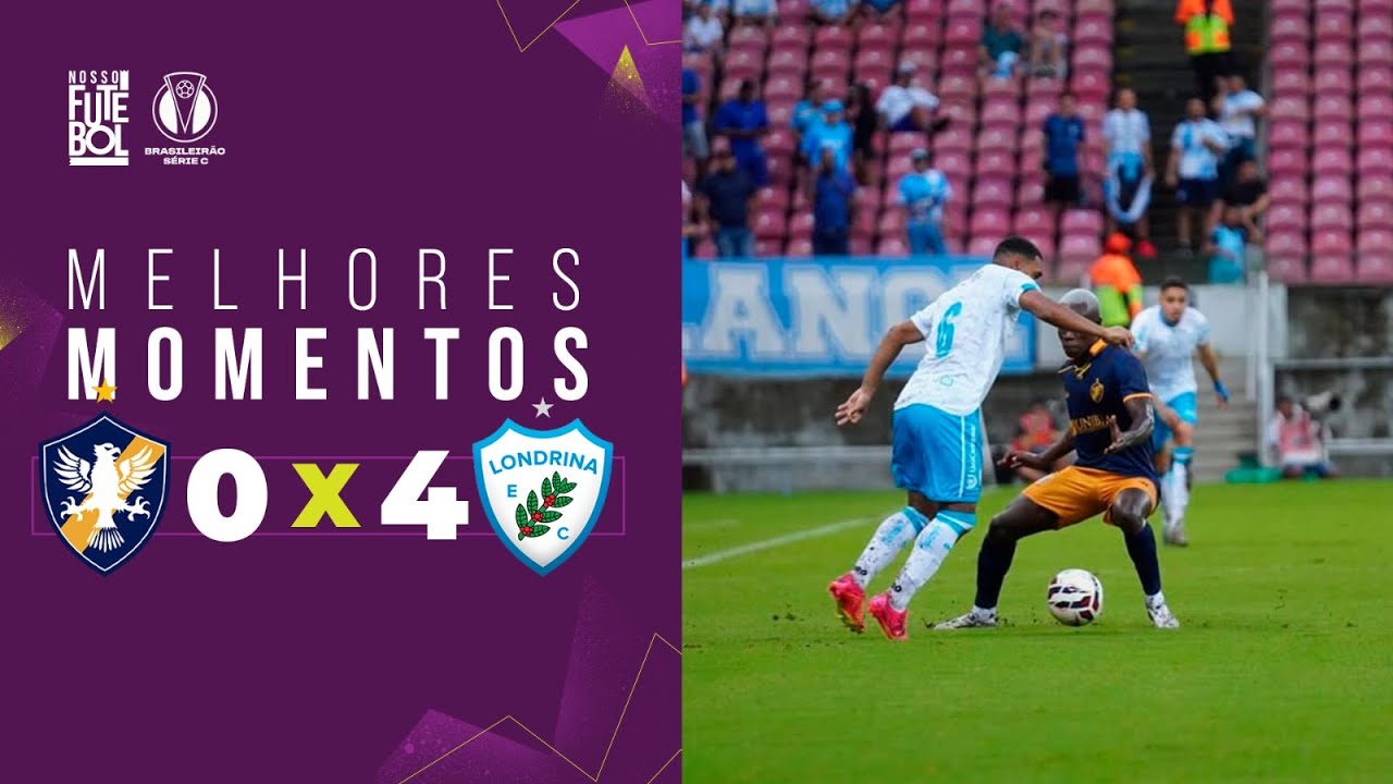 TUBARÃO FAMINTO EM RECIFE – Retrô 0x4 Londrina – Melhores Momentos – Série C