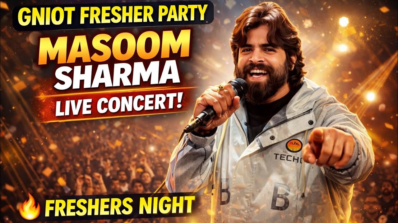 GNIOT Freshers Party Turned Into a Concert 😱 | Massom Sharma Live