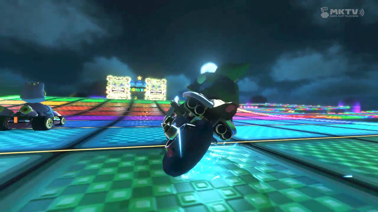 Wii U - Mario Kart 8 - (SNES) Rainbow Road
