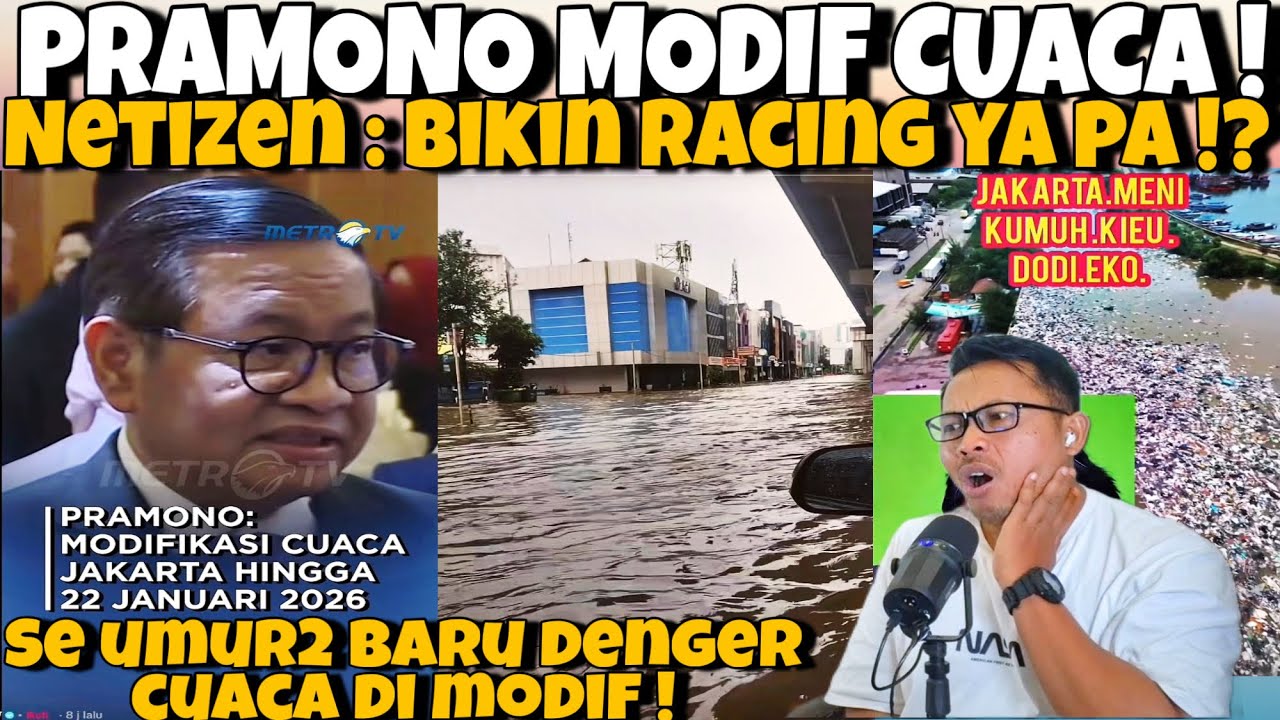 GUB JAKARTA MODIF CUACA ! NETIZEN BIAR RACING YAH PA ?! SE UMUR2 BARU DENGER CUACA DI MODIF !