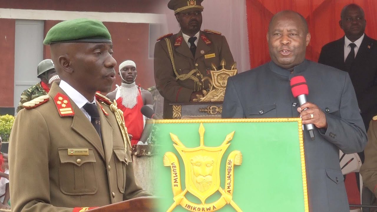 Impanuro za S.E Evariste NDAYISHIMIYE n'uwutwara Ingabo z'Igihugu  batanze n'inyigisho Kuba sirikare