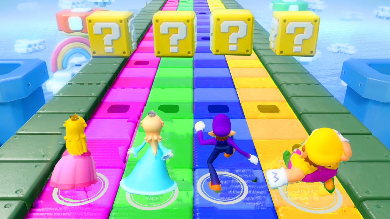 【スーパーマリオパーティ】ピーチVsロゼッタVsワルイージVsワリオ(最強CPU｢たつじん)
