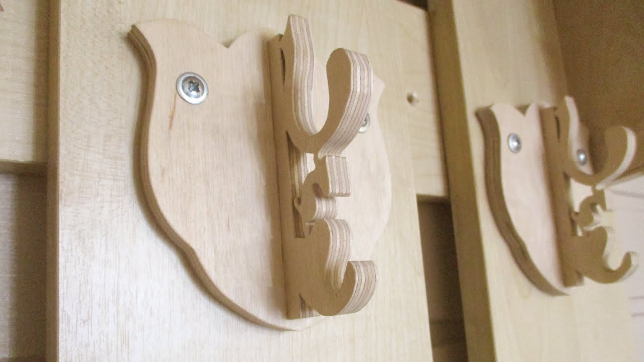 Clothes hanger on a scroll saw