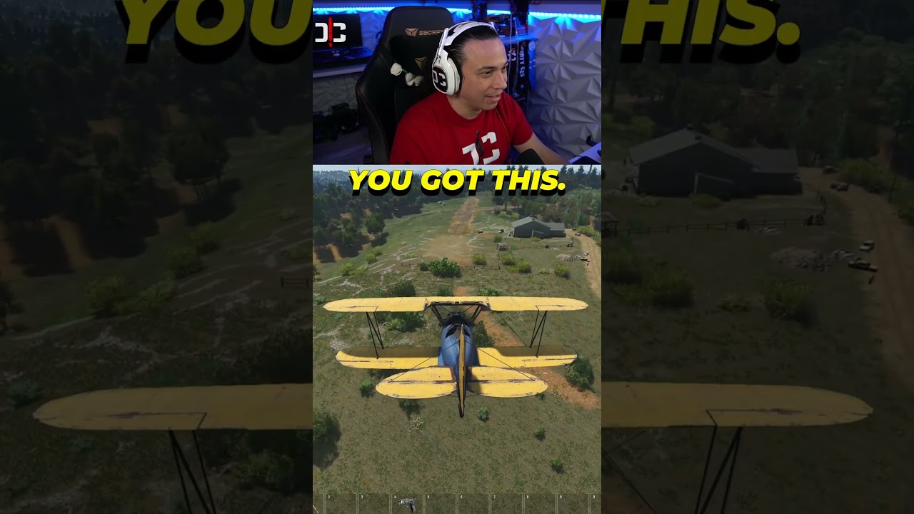 😨 1st Time Trying to Land a Plane In SCUM